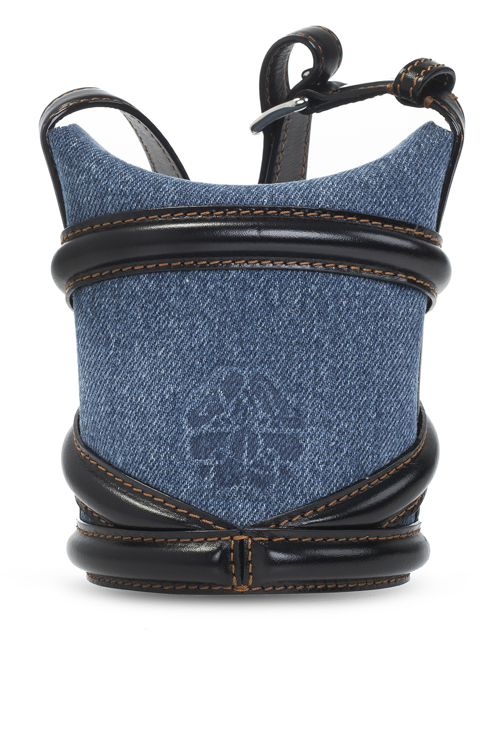ALEXANDER MCQUEEN ミニカーブショルダーバッグ NEW Alexander McQueen Mini The Curve Leather Crossbody Bag